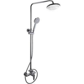 SaunaLife Barrel Shower Model R3, Rain-Series Outdoor Barrel Shower Kit 53"Wx90"H-SaunaLife-HQ Sauna