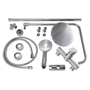 SaunaLife Barrel Shower Model R3, Rain-Series Outdoor Barrel Shower Kit 53"Wx90"H-SaunaLife-HQ Sauna