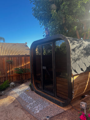 SaunaLife Model CL4G 3 Person Cube Series Outdoor Sauna Kit-SaunaLife-HQ Sauna
