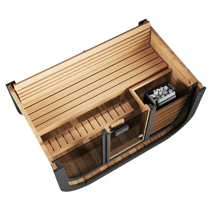 SaunaLife Model CL4G 3 Person Cube Series Outdoor Sauna Kit-SaunaLife-HQ Sauna