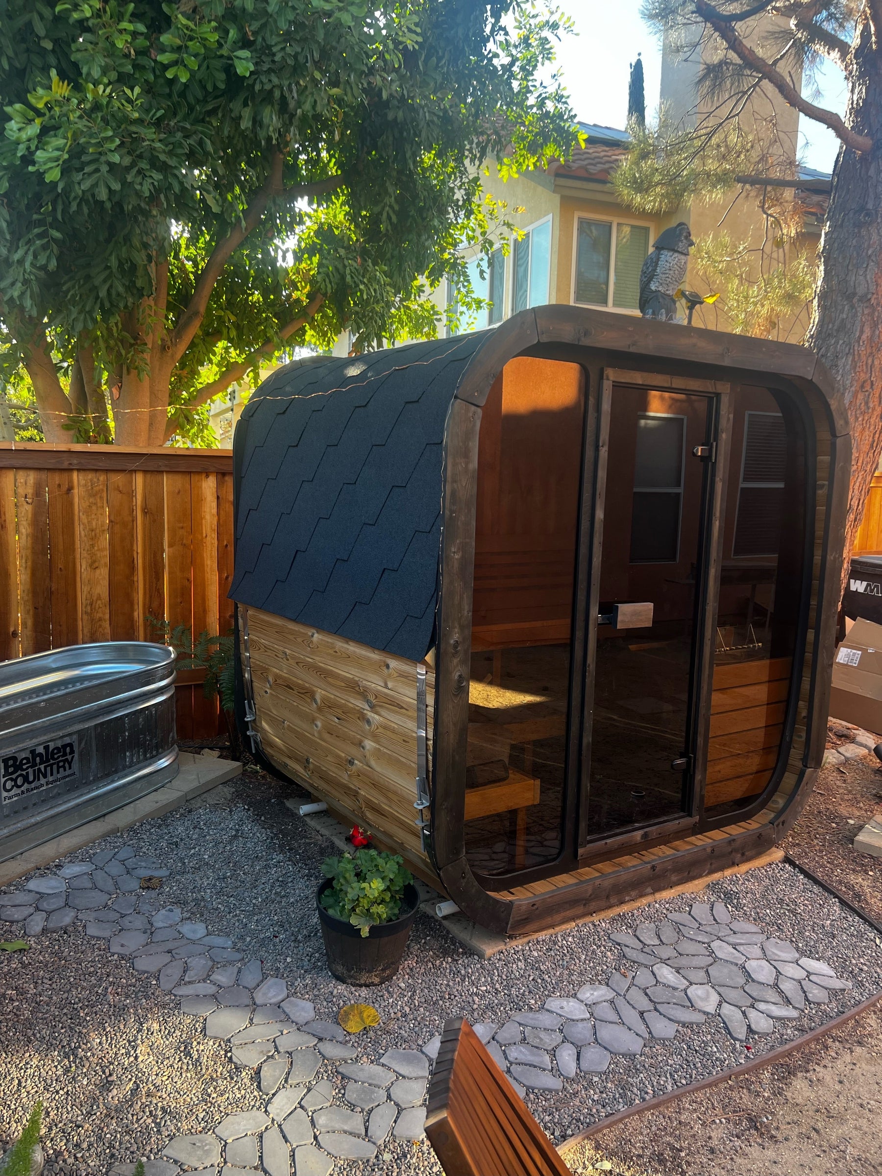 SaunaLife Model CL4G 3 Person Cube Series Outdoor Sauna Kit-SaunaLife-HQ Sauna