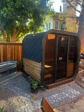 SaunaLife Model CL4G 3 Person Cube Series Outdoor Sauna Kit-SaunaLife-HQ Sauna