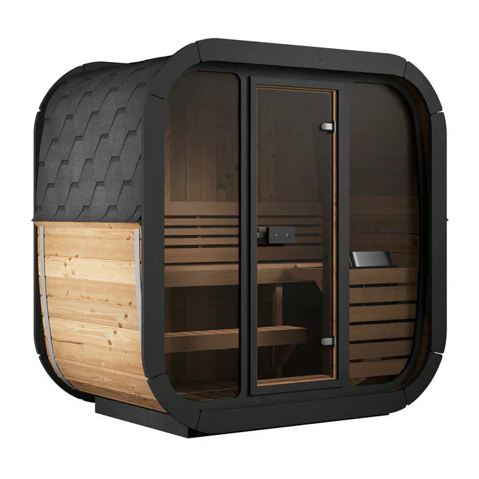 SaunaLife Model CL4G 3 Person Cube Series Outdoor Sauna Kit-SaunaLife-HQ Sauna