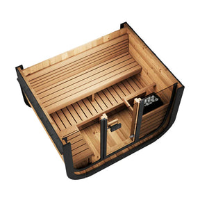 SaunaLife Model CL5G 4 Person Cube Series Outdoor Sauna Kit-SaunaLife-HQ Sauna