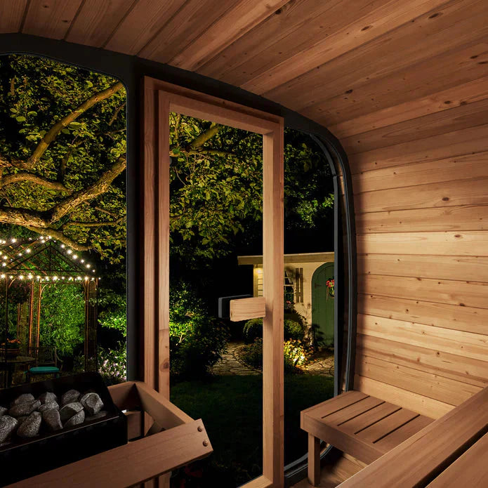SaunaLife Model CL5G 4 Person Cube Series Outdoor Sauna Kit-SaunaLife-HQ Sauna
