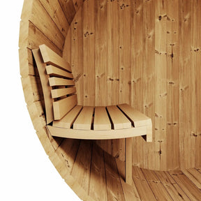 SaunaLife Model E6 3 Person Barrel Sauna-SaunaLife-HQ Sauna