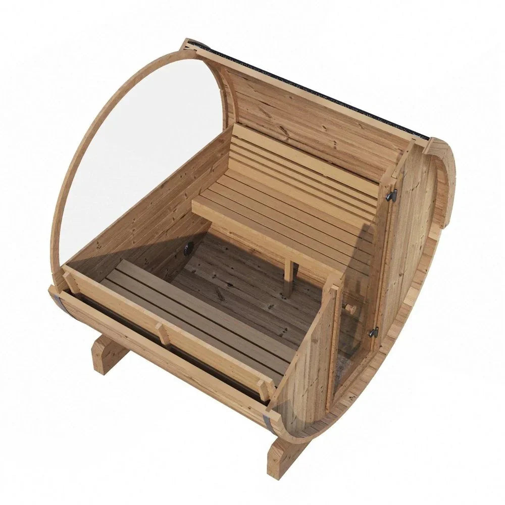 SaunaLife Model E7W 4 Person Sauna Barrel-Window-SaunaLife-HQ Sauna