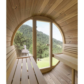 SaunaLife Model E8 6 Person Barrel Sauna-SaunaLife-HQ Sauna