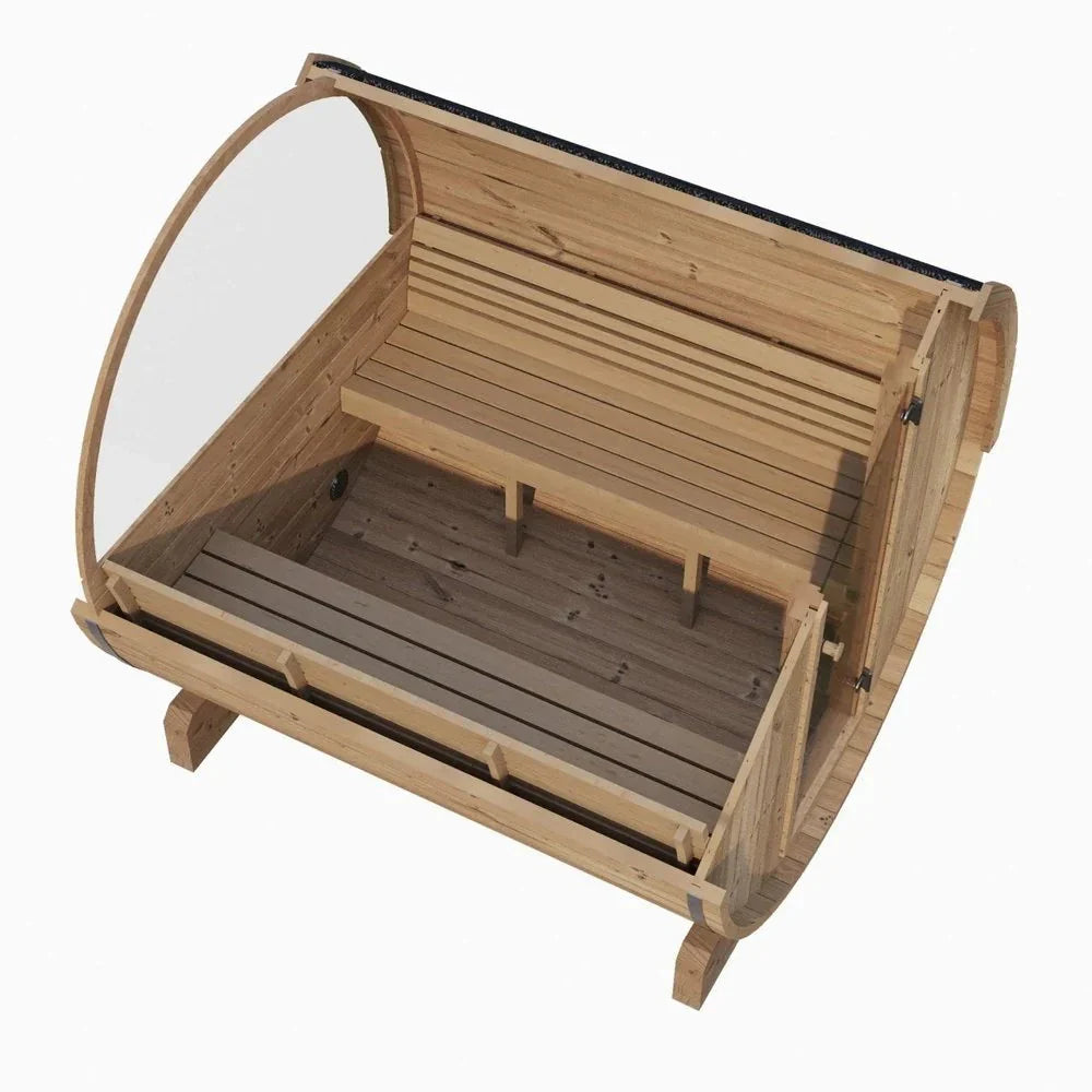 SaunaLife Model E8W 6 Person Sauna Barrel-Window-SaunaLife-HQ Sauna