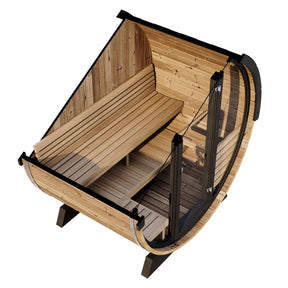 SaunaLife Model EE6G 4 Person Barrel Sauna-SaunaLife-HQ Sauna