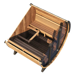 SaunaLife Model EE8G 6 Person Barrel Sauna-SaunaLife-HQ Sauna