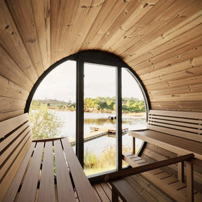 SaunaLife Model EE8G 6 Person Barrel Sauna-SaunaLife-HQ Sauna