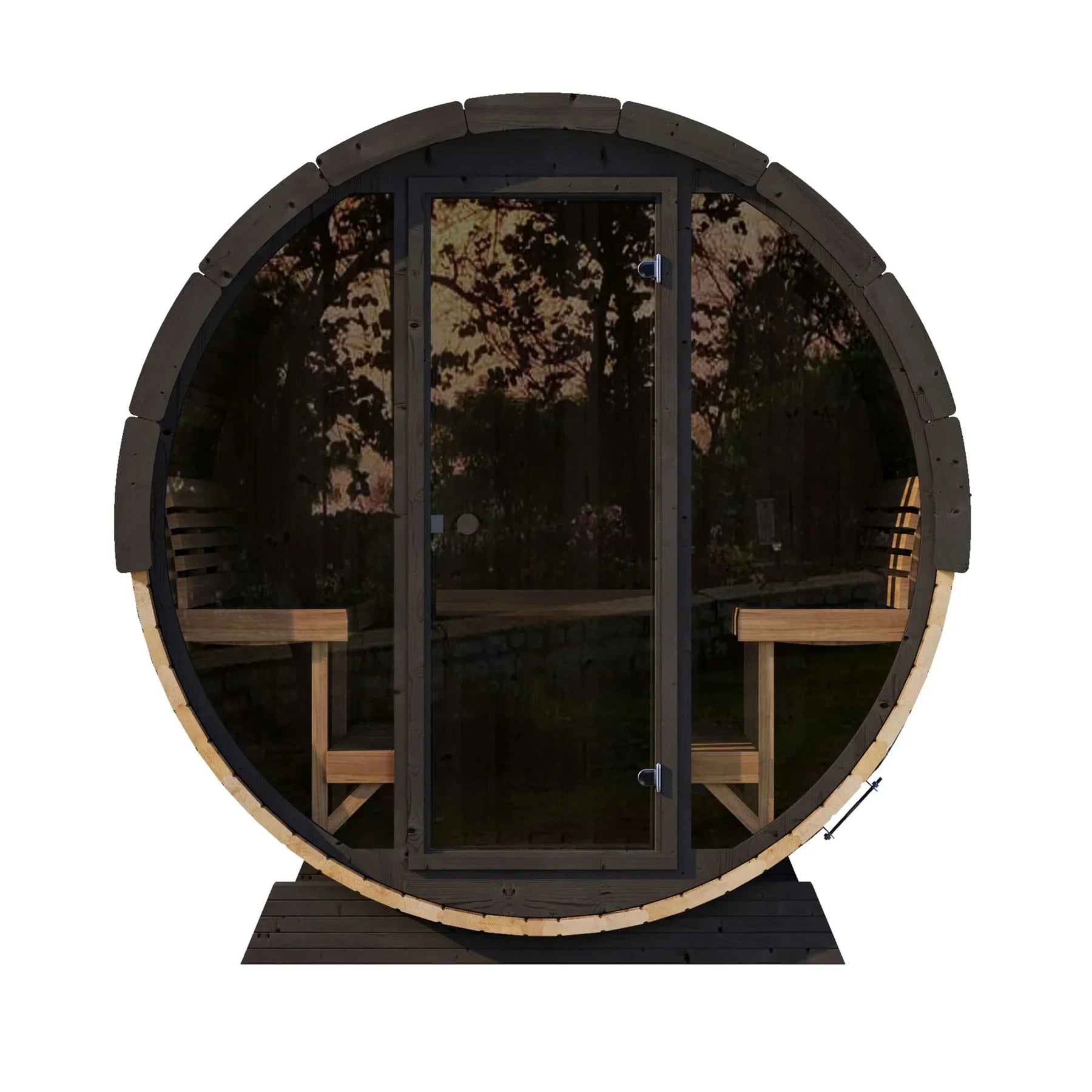 SaunaLife Model EE8G 6 Person Barrel Sauna-SaunaLife-HQ Sauna