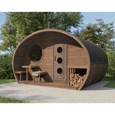SaunaLife Model G11 8 Person Garden Series Outdoor Sauna-SaunaLife-HQ Sauna