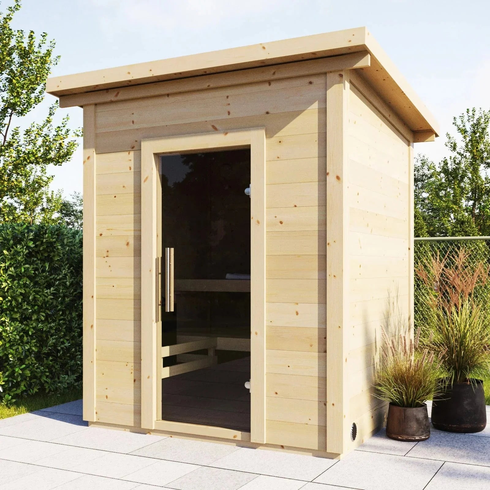 SaunaLife Model G2 4 Person Garden Series Outdoor Home Sauna Kit-SaunaLife-HQ Sauna