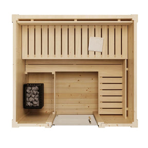 SaunaLife Model G2 4 Person Garden Series Outdoor Home Sauna Kit-SaunaLife-HQ Sauna