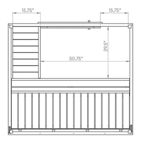 SaunaLife Model G2 4 Person Garden Series Outdoor Home Sauna Kit-SaunaLife-HQ Sauna