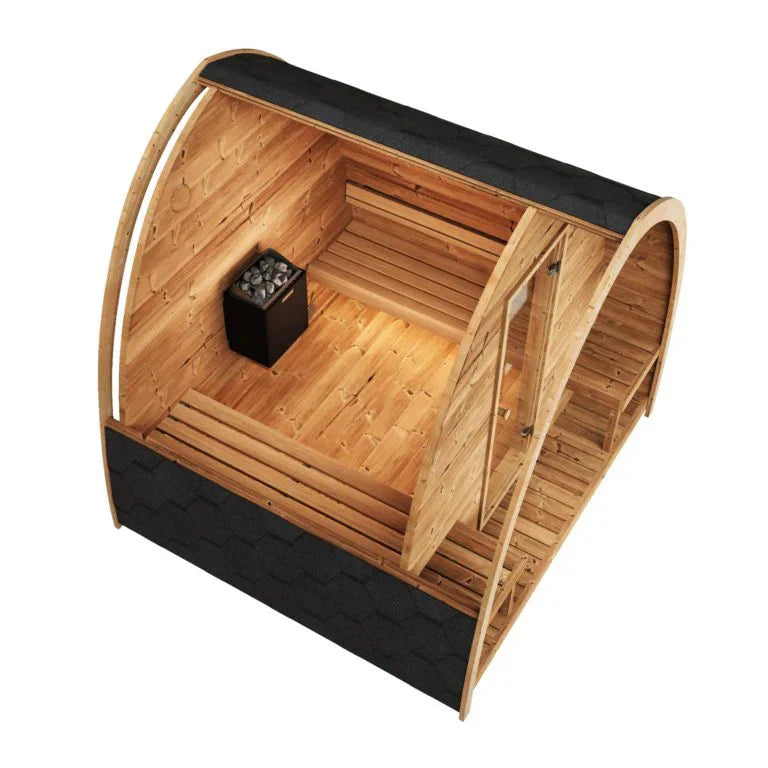 SaunaLife Model G3 4 Person Outdoor Home Sauna Kit-SaunaLife-HQ Sauna