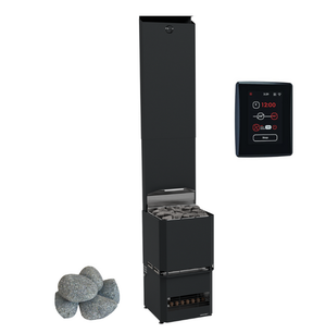 Saunum AIR L 10 WiFi Sauna Heater Package-Saunum-Nordic Black-HQ Sauna