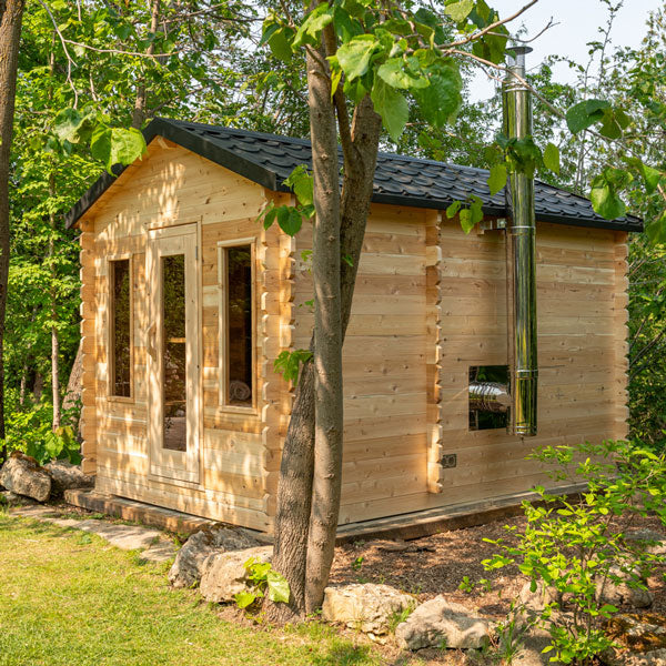 Dundalk LeisureCraft CT Georgian 2-6 Person Cabin Sauna with Changeroom CTC88CE